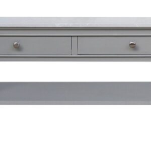 Soft Gray Coffee Table 2 Drawer
